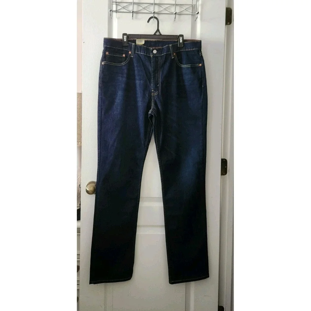 Levi's 511 Men's Slim Stretch Sits Below Waist Blue Jeans Pants Size‎ 36 x 34